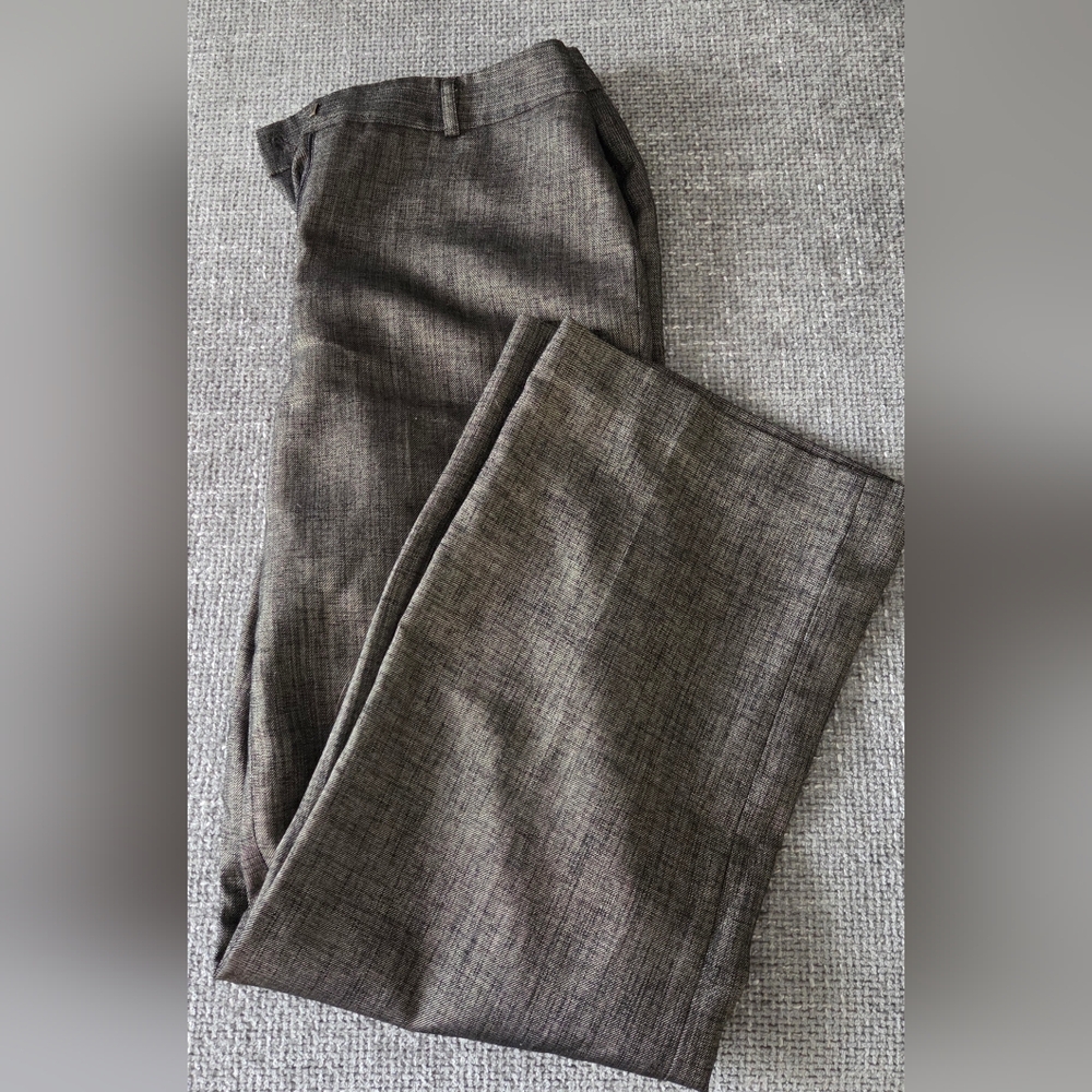 Anne Klein Black and Gray Stretch Pants